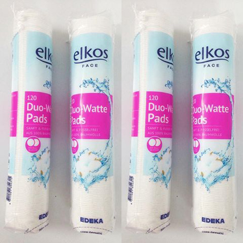 Bông Tẩy Trang Elkos Duo - Watte Pads 140 Miếng Đức