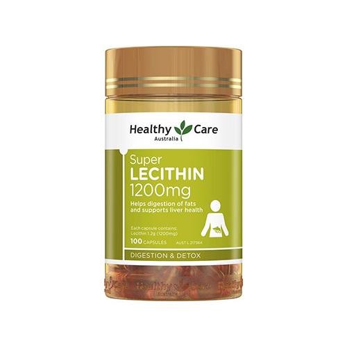 Healthy Care Super Lecithin 1200Mg Mầm Đậu Nành Úc 100 Viên Mẫu Mới