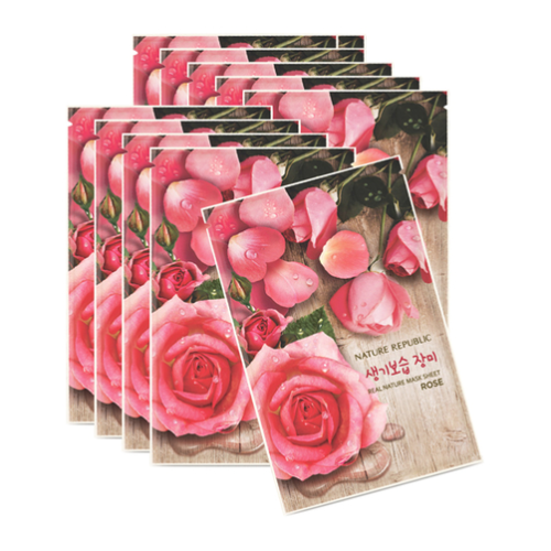 Mặt Nạ Đắp Chiết Xuất Hoa Hồng Nature Republic Real Nature Rose Mask Sheet