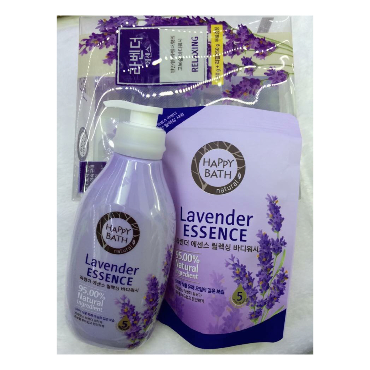 sua-tam-sua-tam-trang-da-happy-bath-lavender-essence-chai-500ml-tui-250ml-2346